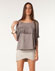 Top Bershka antelina flecos