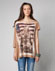 Blusa BSK manga assimétrica