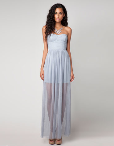 Vestido Bershka plisado