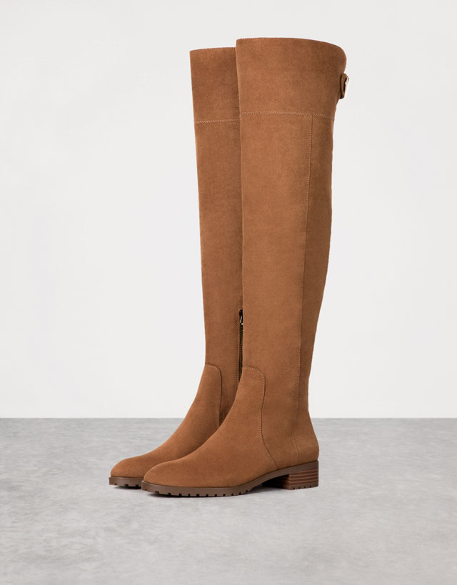 Botas cano alto bershka outlet