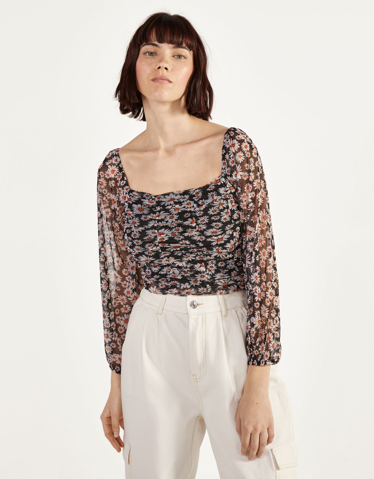 Blusa best sale plumeti bershka