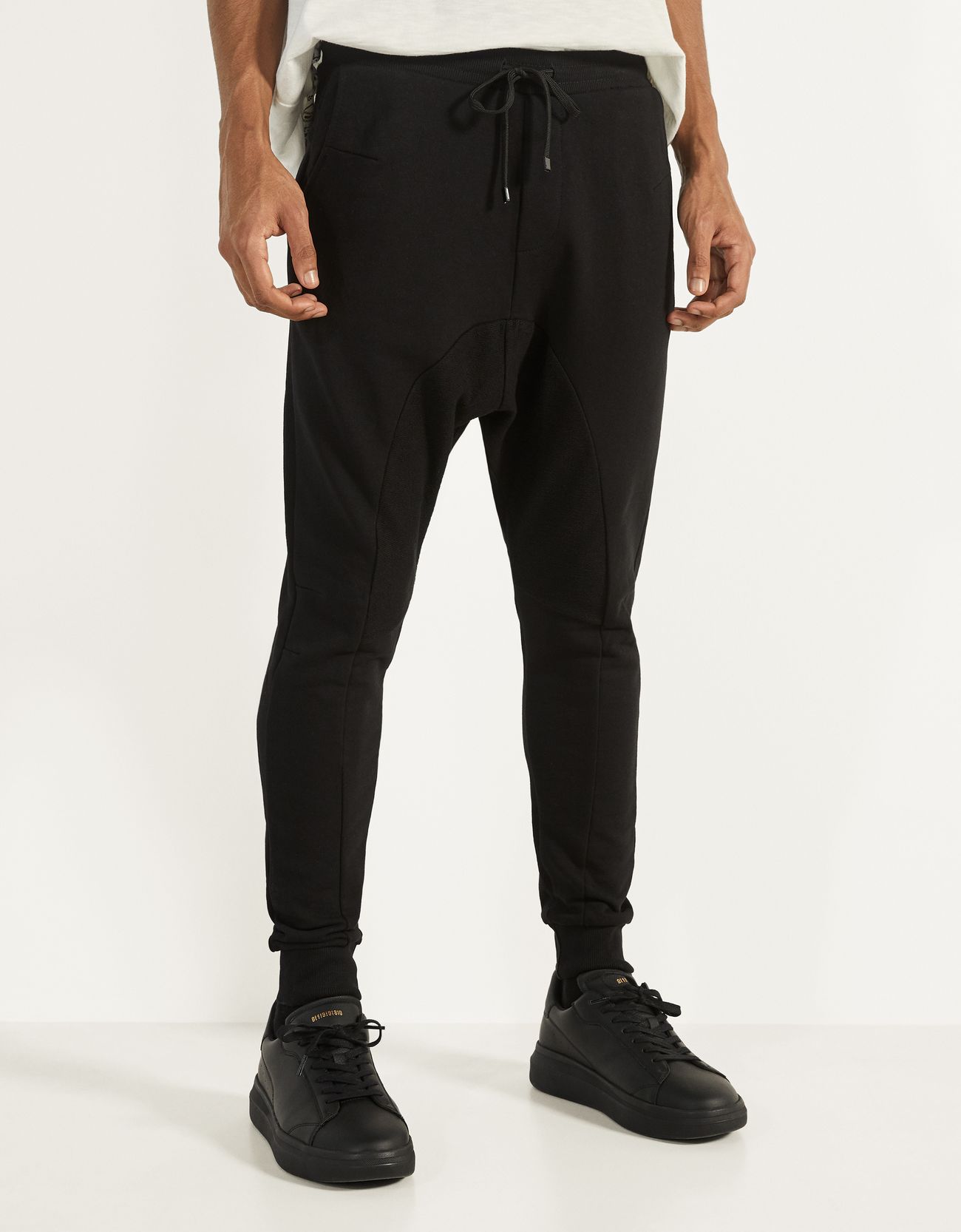 BestPriceOk - Bershka Pantalón jogger de felpa Hombre XL Negro
