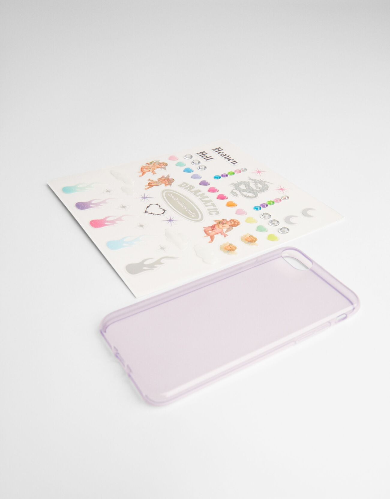 Bershka Handyhülle Mit Stickern Für Iphone Xr Damen Violett female one size TPU