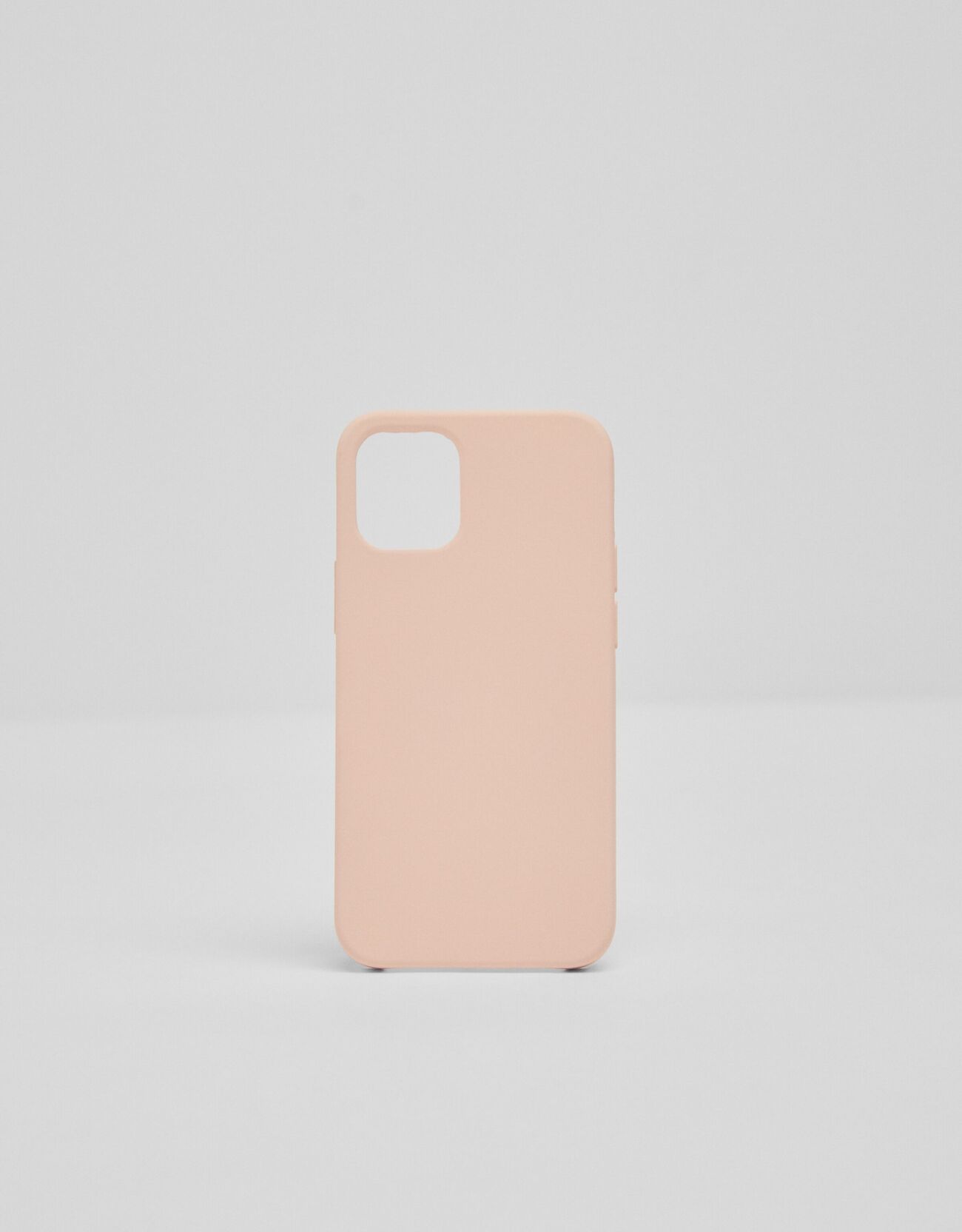 Bershka Unifarbene Handyhülle Für Iphone 12 Mini Damen Rosa female one size TPU