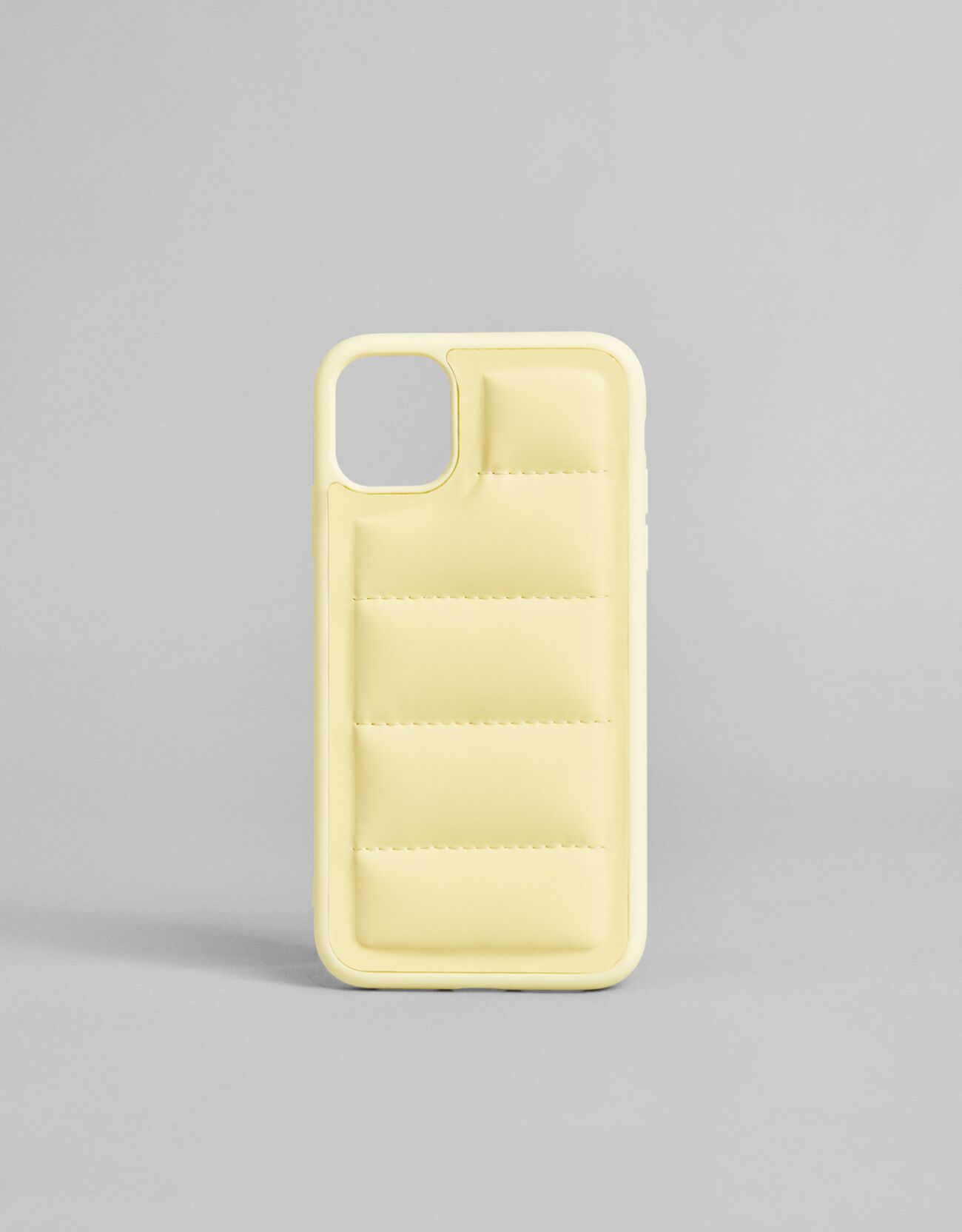 Bershka Stepp-Handyhülle Für Iphone 12/Pro Damen Gelb female one size polyurethan;polycarbonat