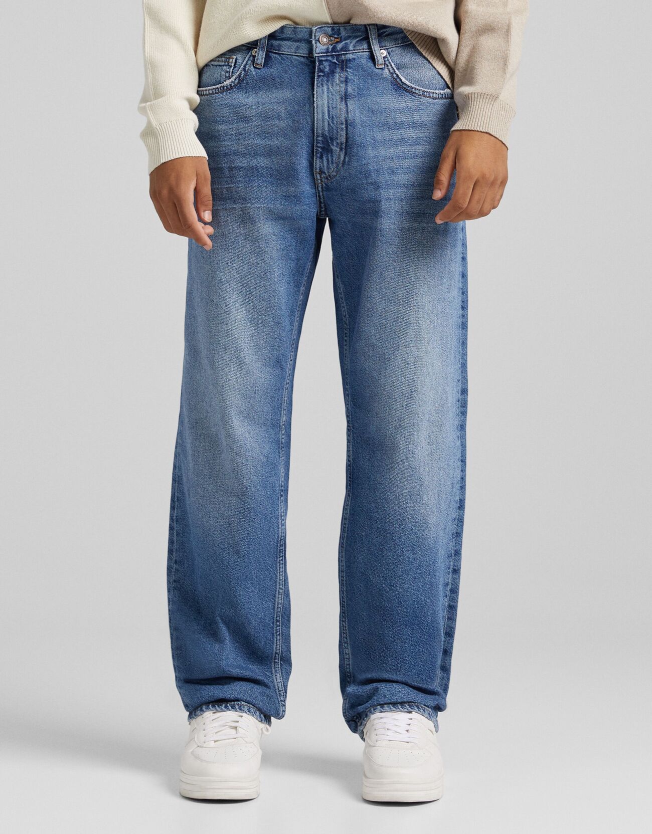 Jeans Anni '90 Wide Leg Uomo 46 (Eu 40) Azzurro