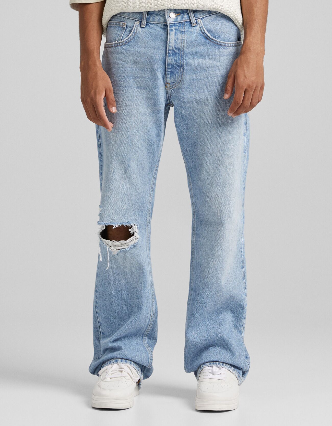 Jeans Flare Uomo 46 (Eu 40) Azzurro Lavato
