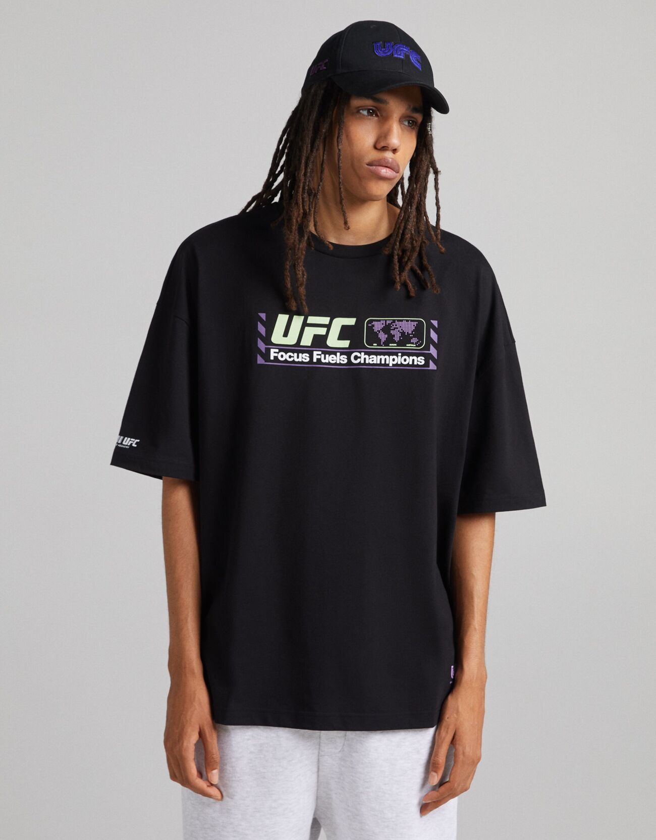 Maglietta Extra Loose Fit Ufc Uomo Xs Nero