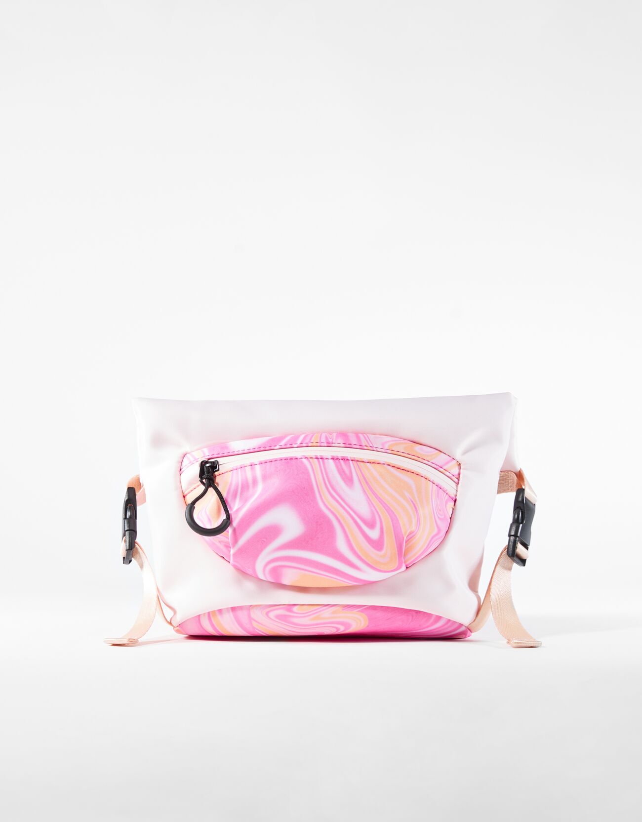 Bershka Gürteltasche Mit Print Damen Rosa female one size polyester