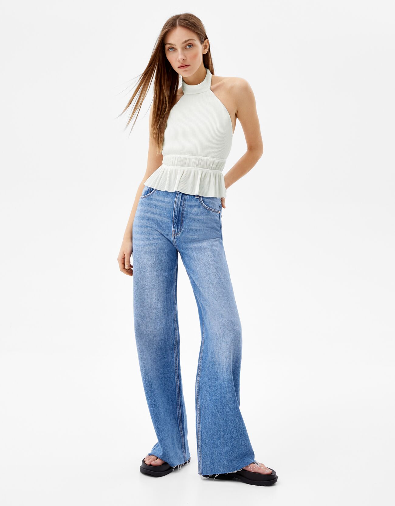 Nuevo Blusas Cuello Halter El Corte Ingles | Compra Online a Precios Super  Baratos