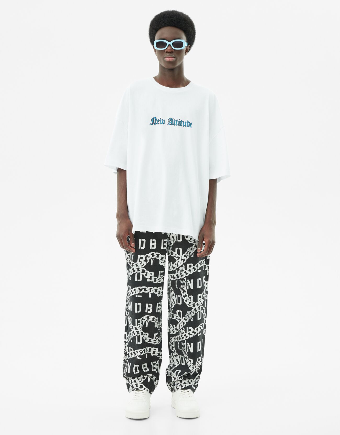 Nuevo Pantalones Con Cadenas Bershka | Compra Online a Precios Super Baratos