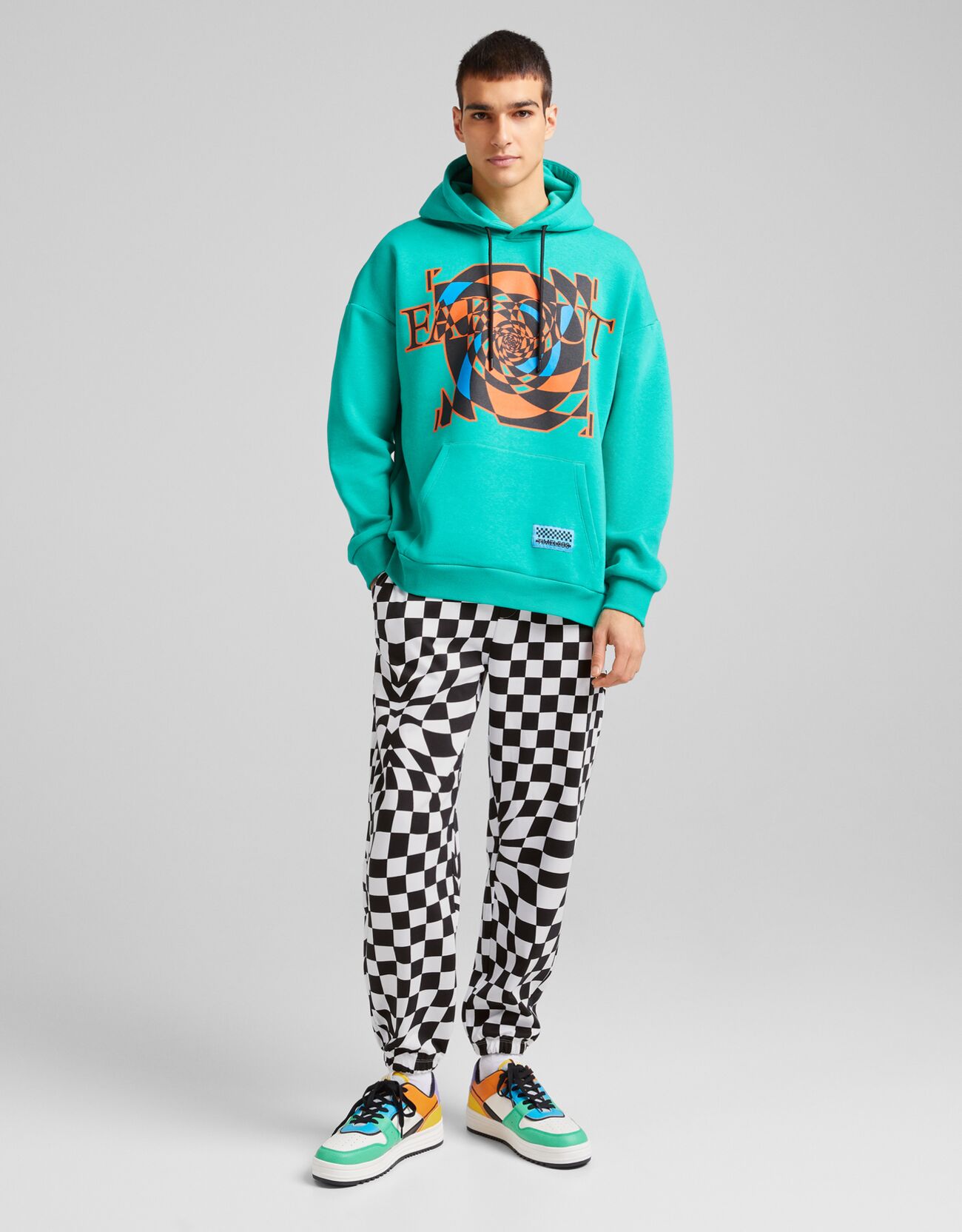 Nuevo Pantalones Cuadros Bershka Hombre | Compra Online a Precios Super  Baratos