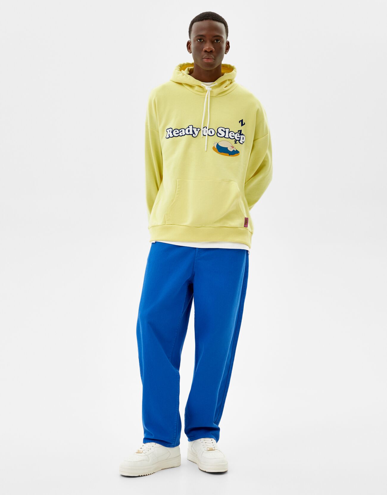 Nuevo Bershka Sudadera Amarilla Hombre | Compra Online a Precios Super  Baratos