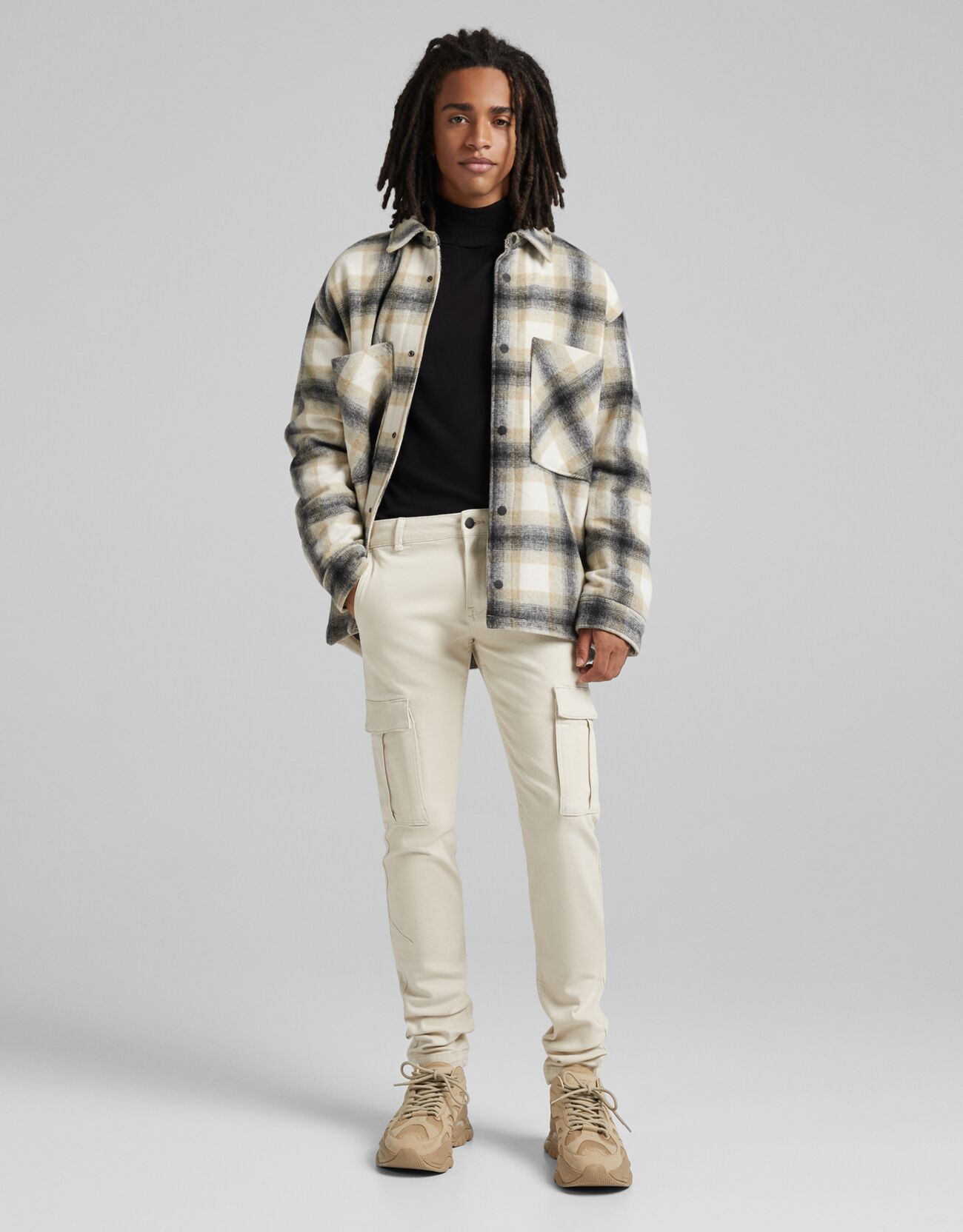Nuevo Pantalon Cargo Bershka Hombre | Compra Online a Precios Super Baratos