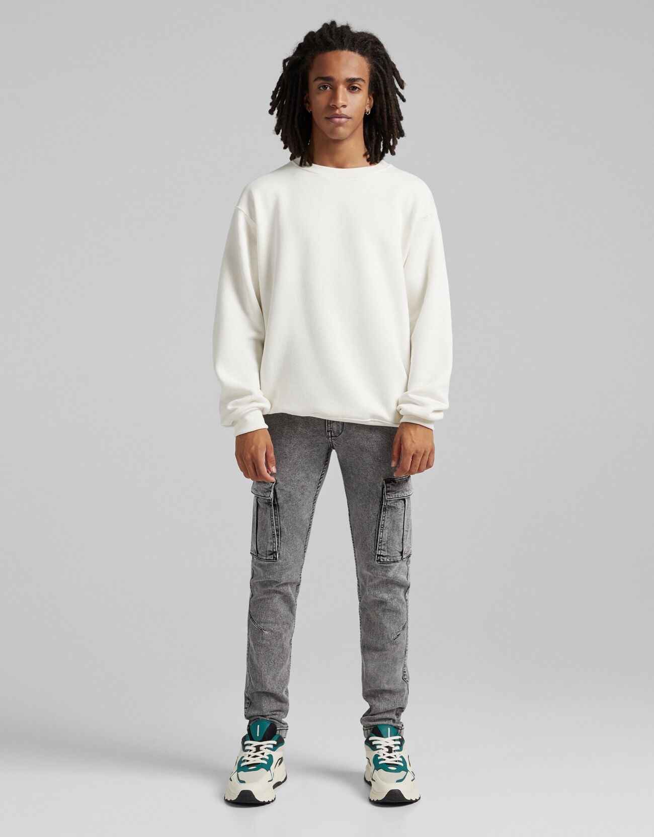 Nuevo Pantalon Cargo Bershka Hombre | Compra Online a Precios Super Baratos