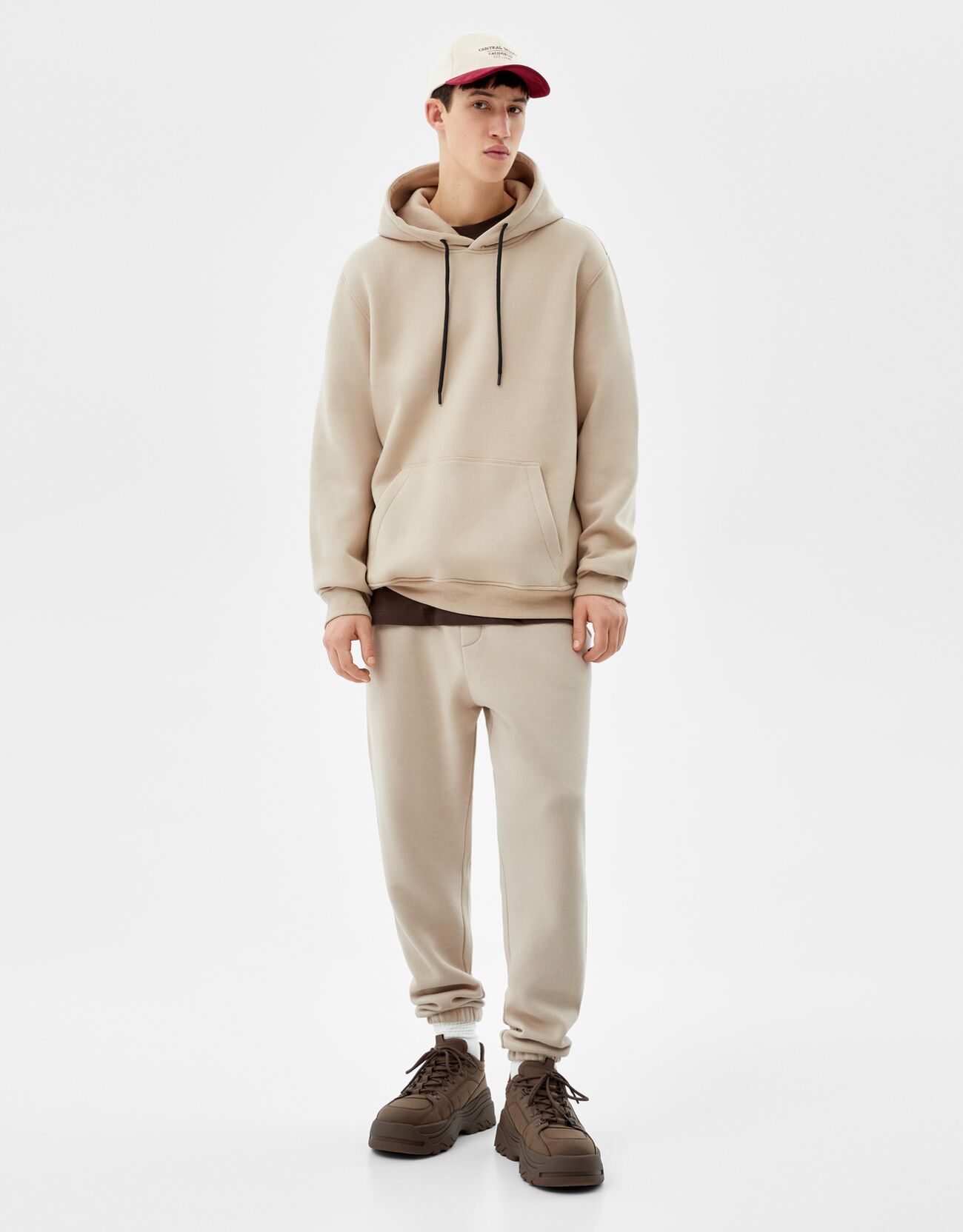 Nuevo Sudadera Rosa Para Hombre Bershka | Compra Online a Precios Super  Baratos
