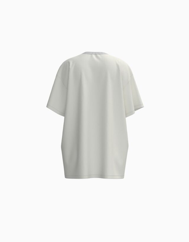 Bershka Camiseta Garfield Manga Corta Oversize Print Mujer M Blanco