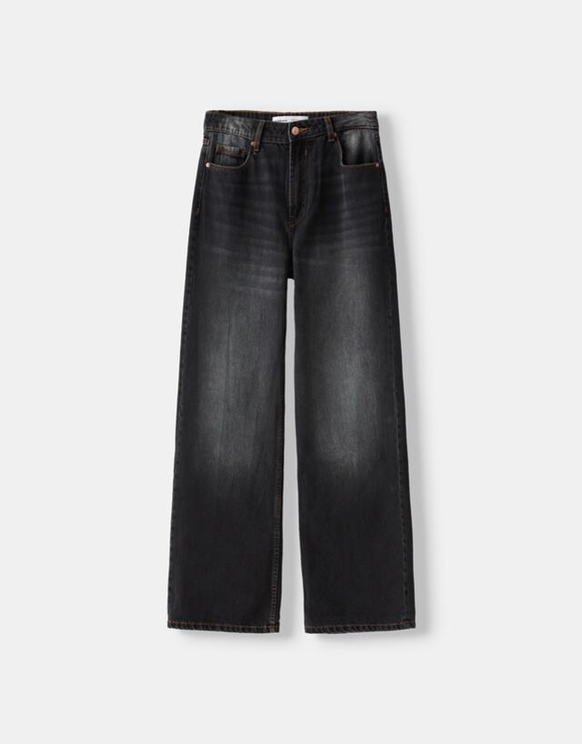 Bershka Jeans Baggy Bskteen 32 Negro