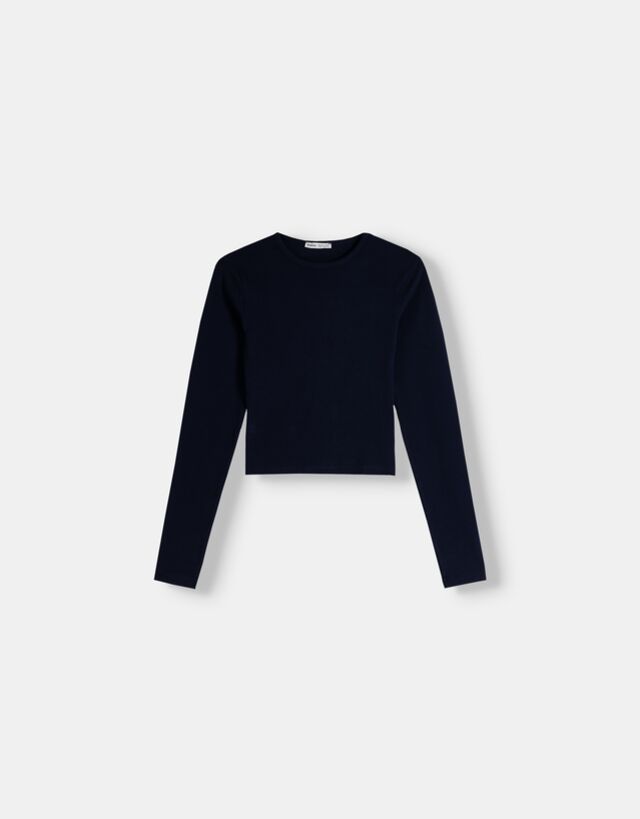 Bershka Camiseta Manga Larga Bskteen S Marino