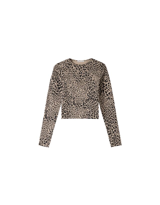 Bershka Camiseta Manga Larga Mujer M Arena