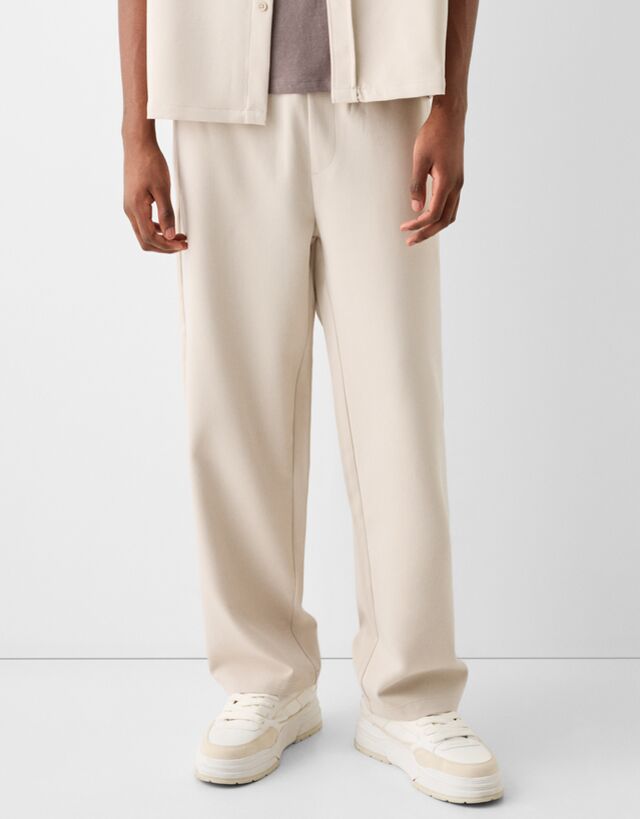 Bershka Pantalón Jogger Tailoring Hombre S Arena