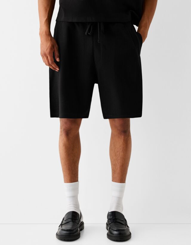 Bershka Swaetbermudas Herren Xl Schwarz