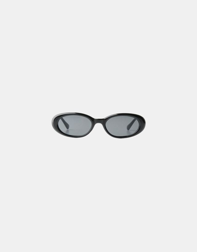 Bershka Gafas Sol Ovaladas Pasta Mujer Negro