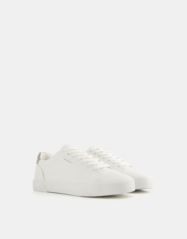 Bershka Zapatillas Combinadas Hombre Hombre 43 Blanco