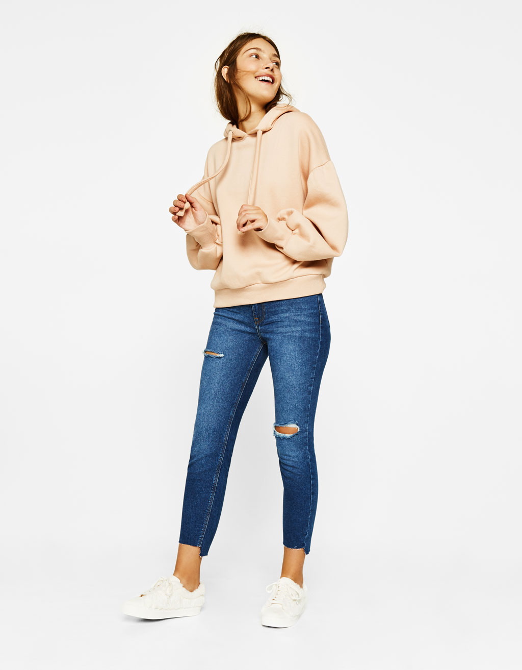 cigarette jeans bershka