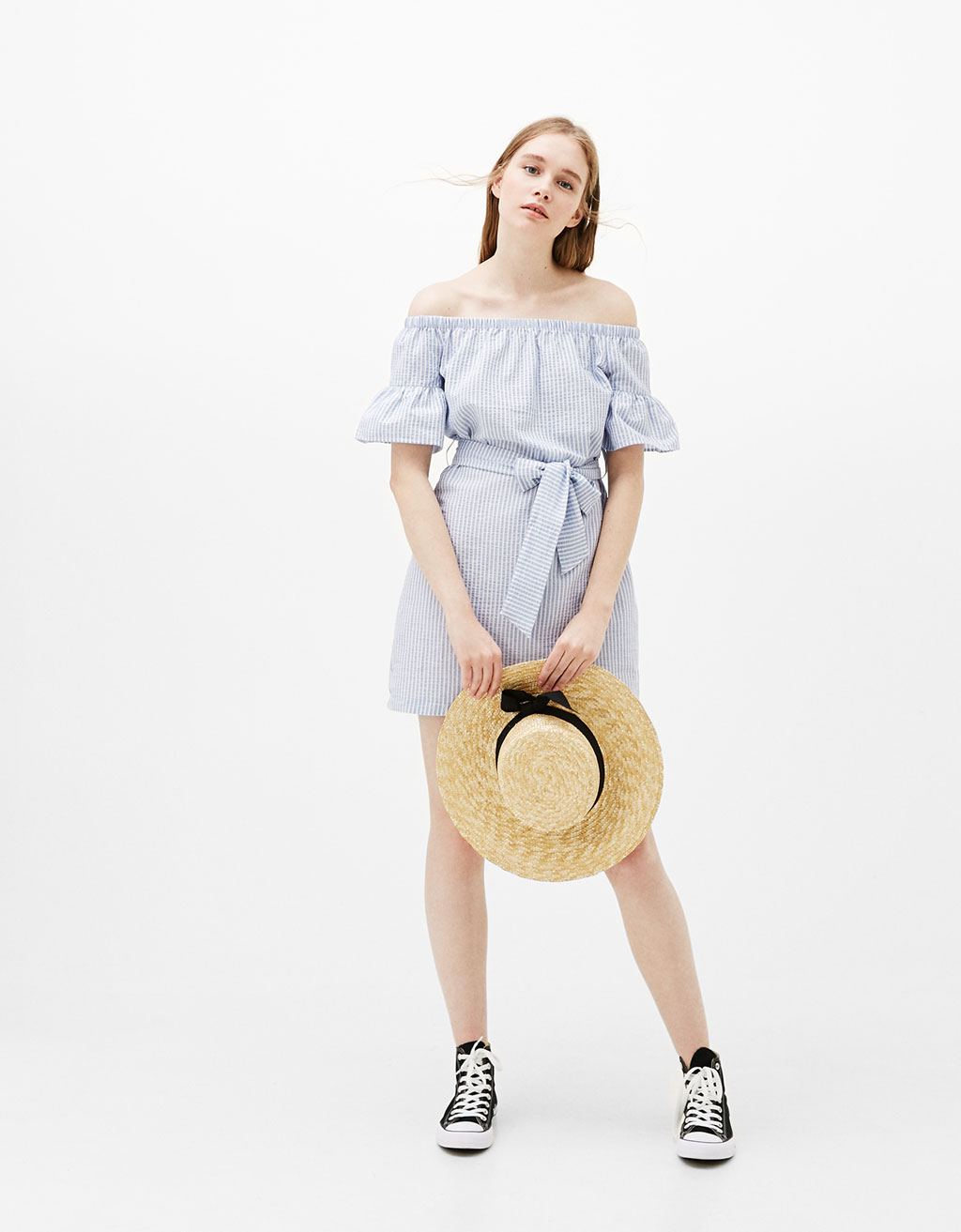 Robe De Plage Bershkarobe Noire Soiree Bershka