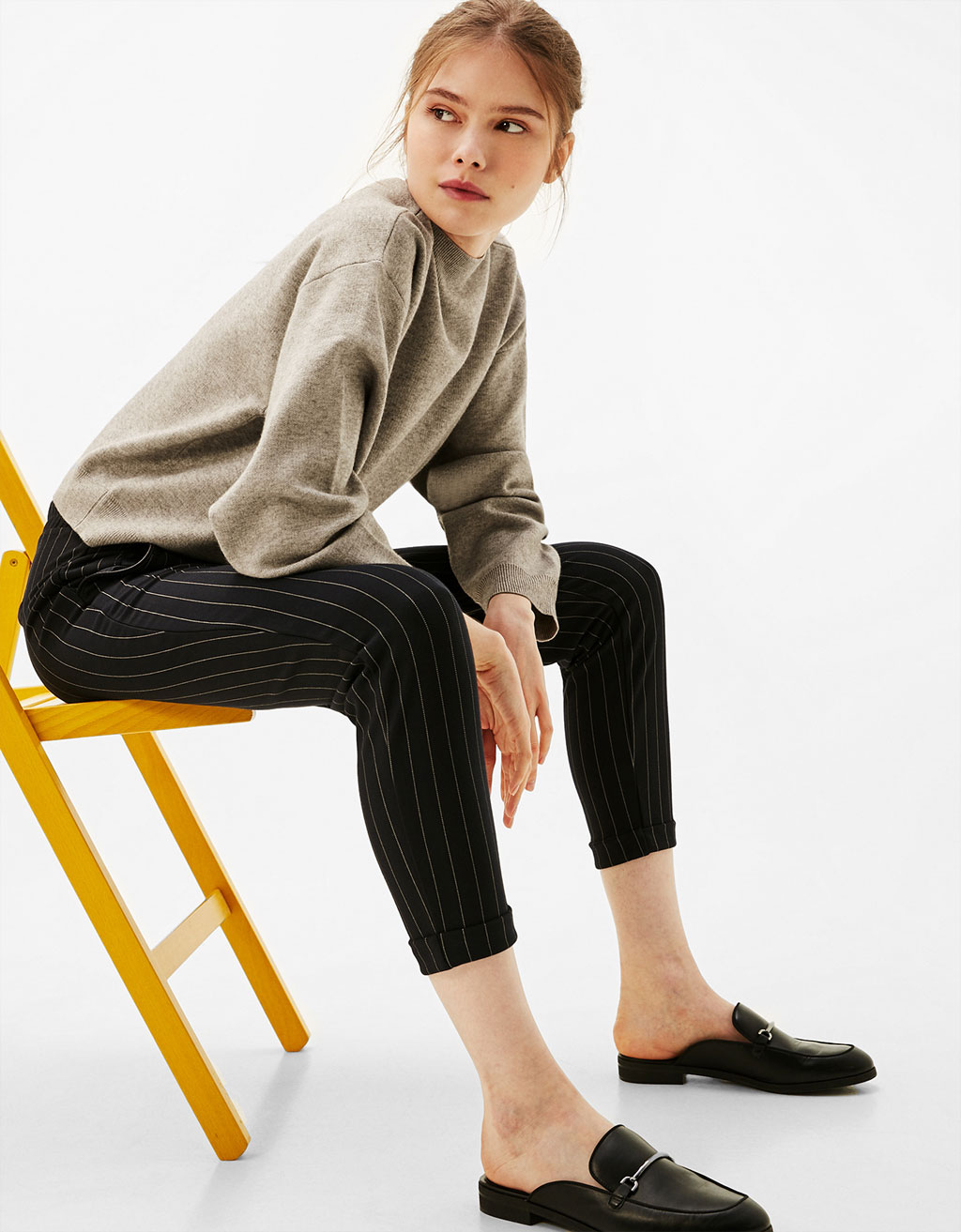 Resultado de imagen de pantalones jogger de pinza para mujer