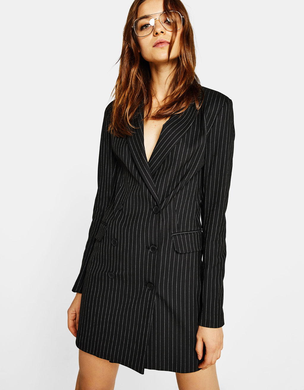 Shoptagr Double Breasted Blazer Type Jurk By Bershka