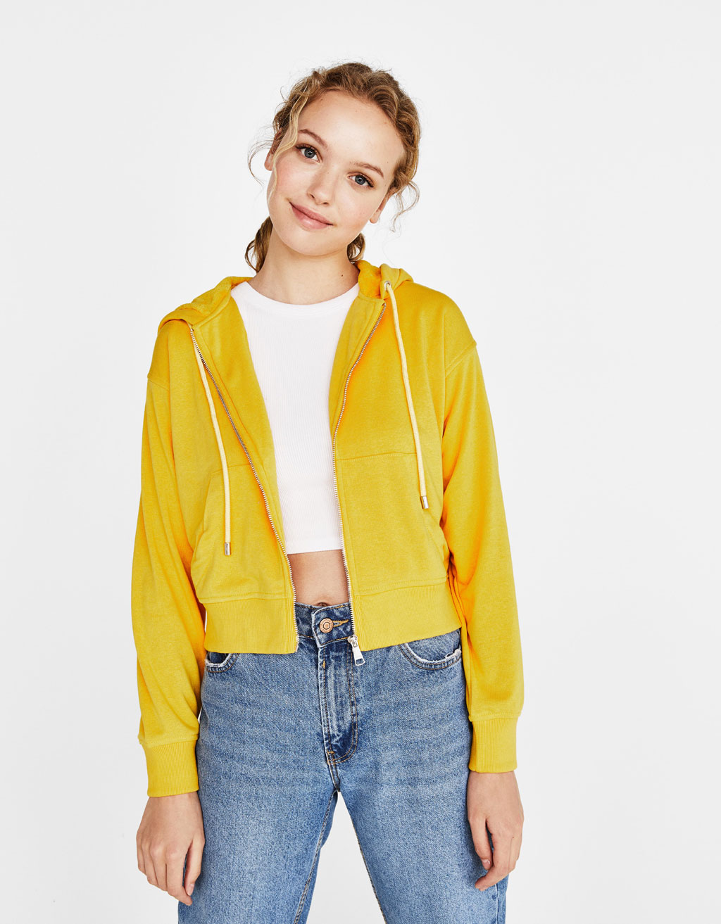 Veste a capuche courte clearance