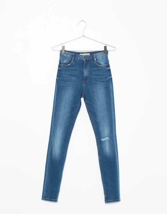 pantalones bershka tiro alto