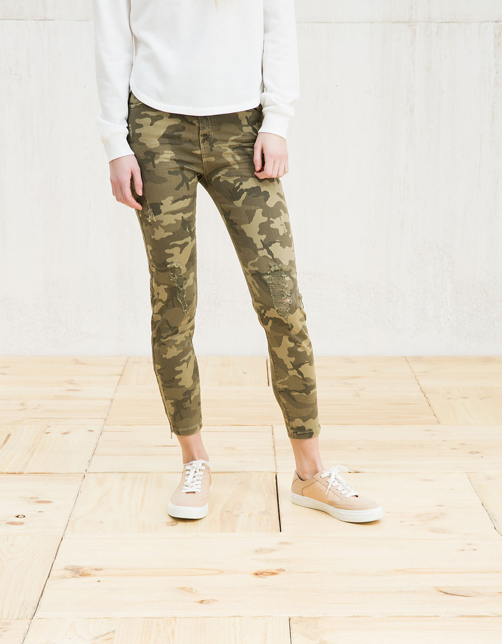 pantalon camouflage femme