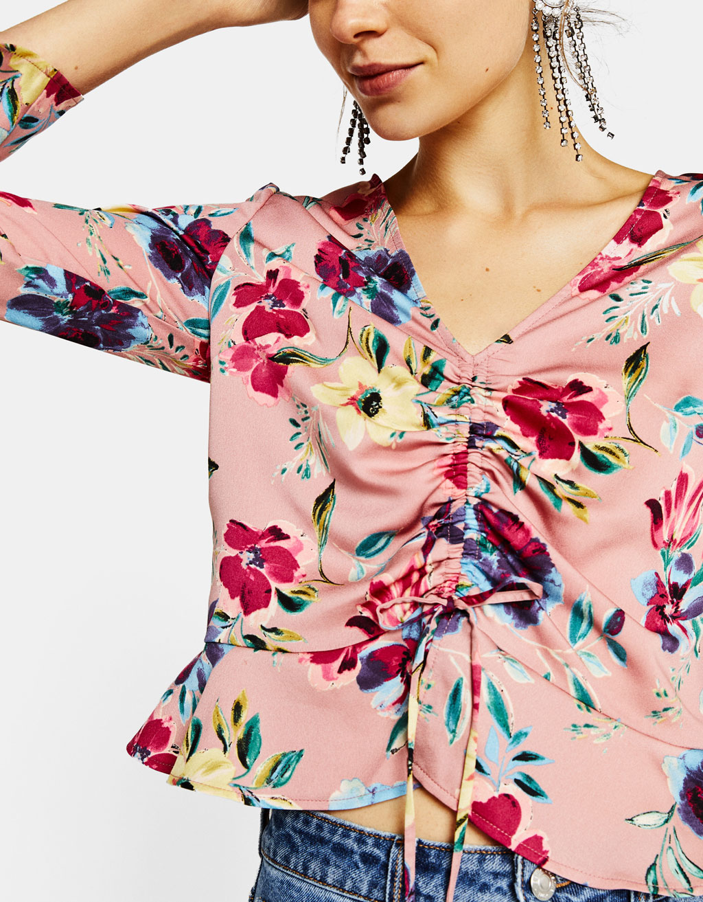 Blusa com print floral