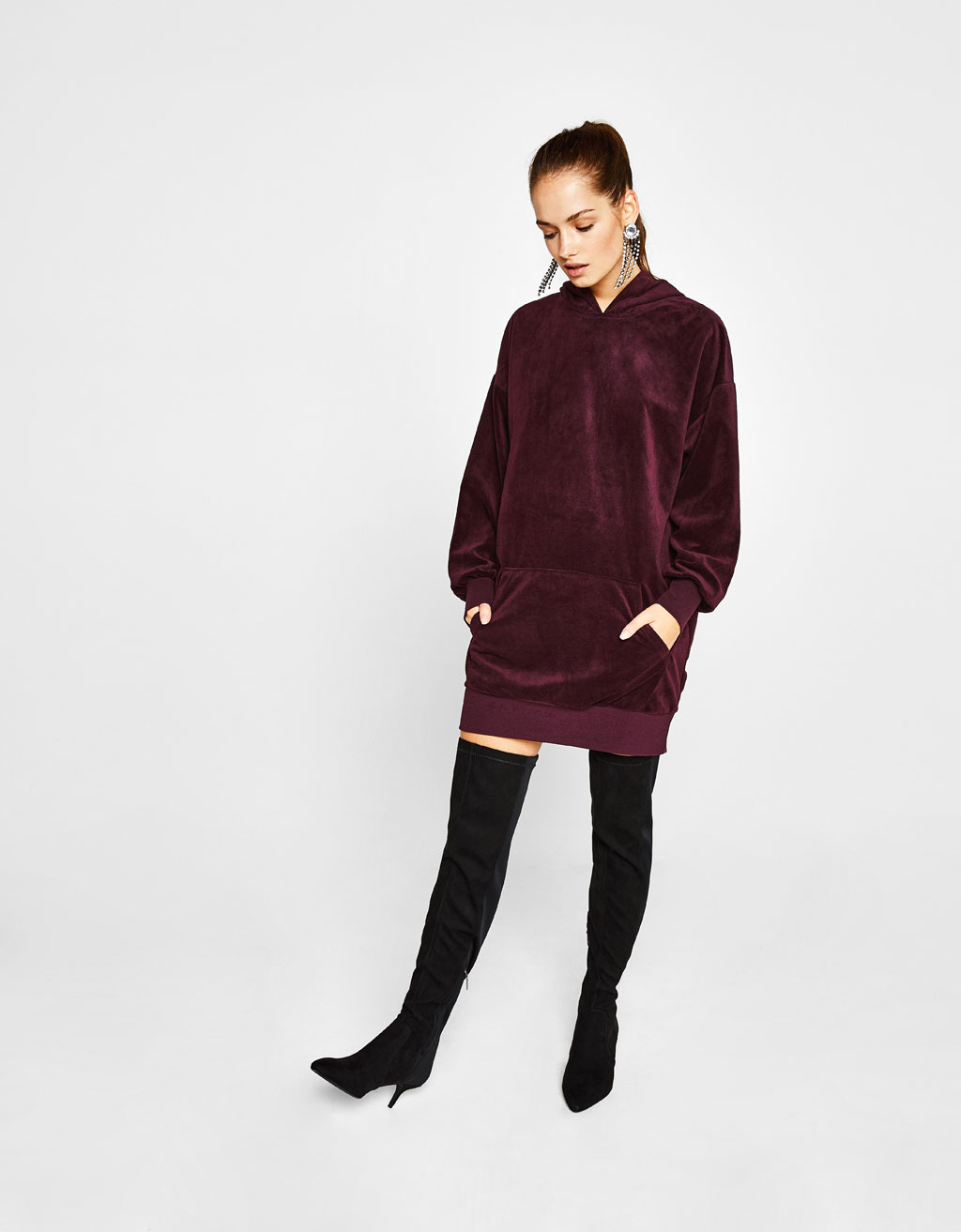 Sweatshirt de veludo