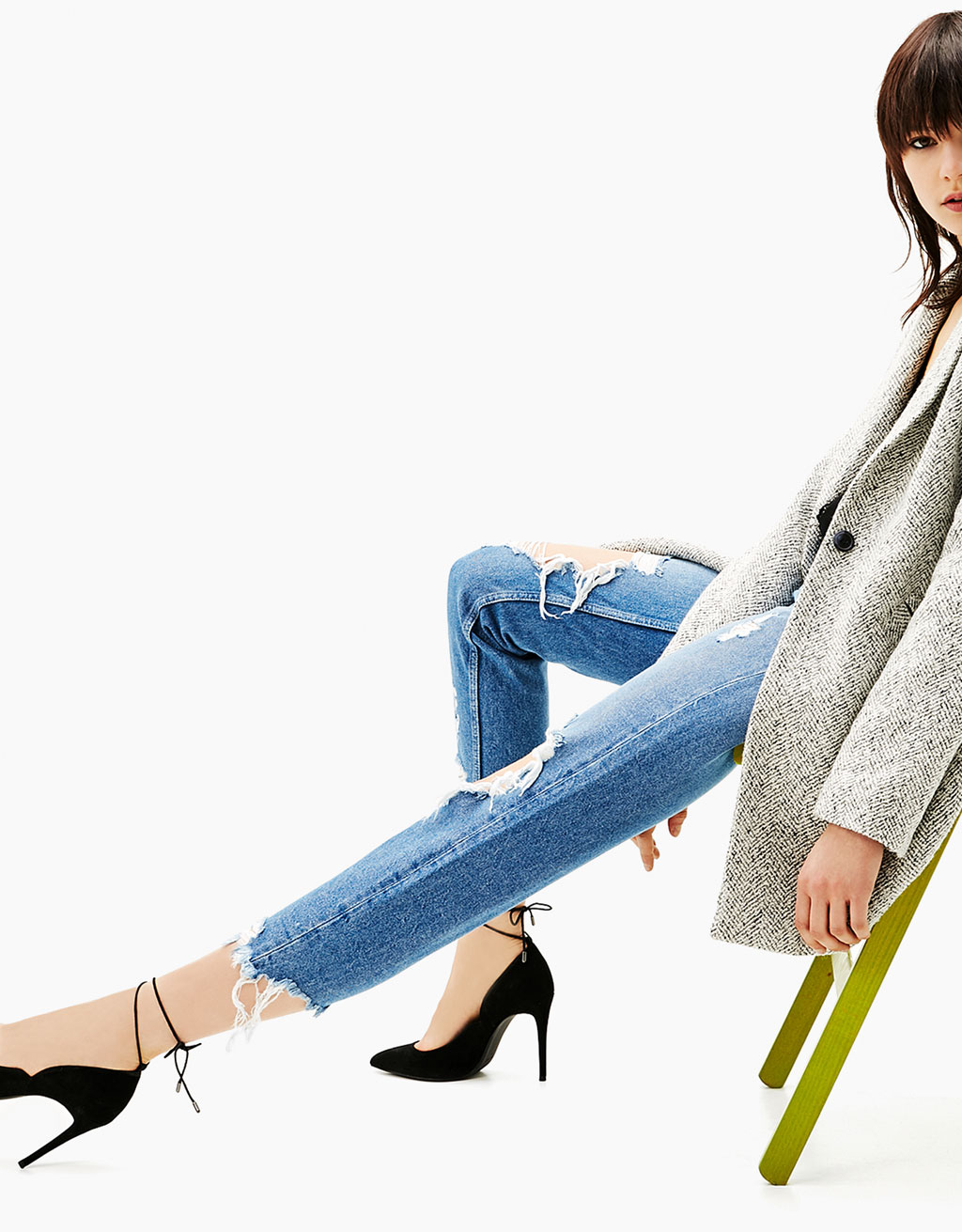 escarpin noir bershka