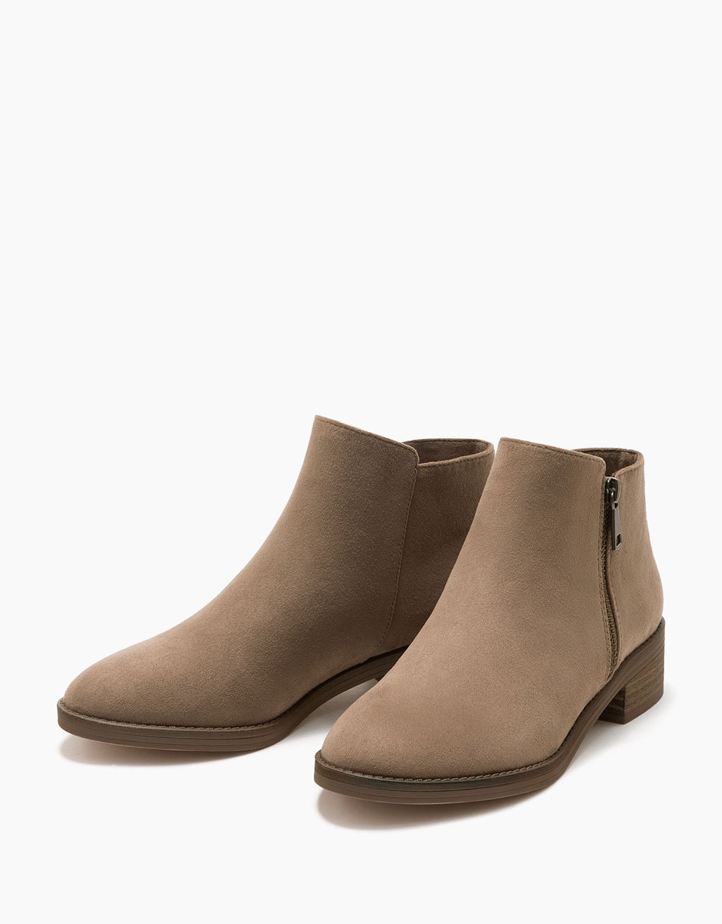 bottines bershka fermeture éclair