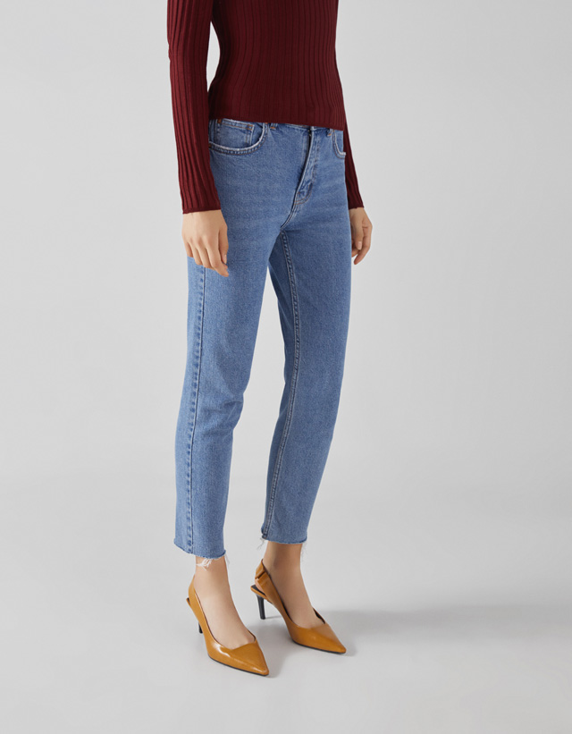 bershka straight jeans