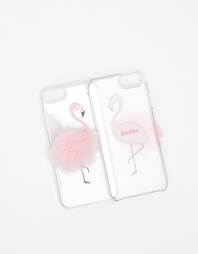 Handyhülle Flamenco mit Pompon für iPhone6/6s/7