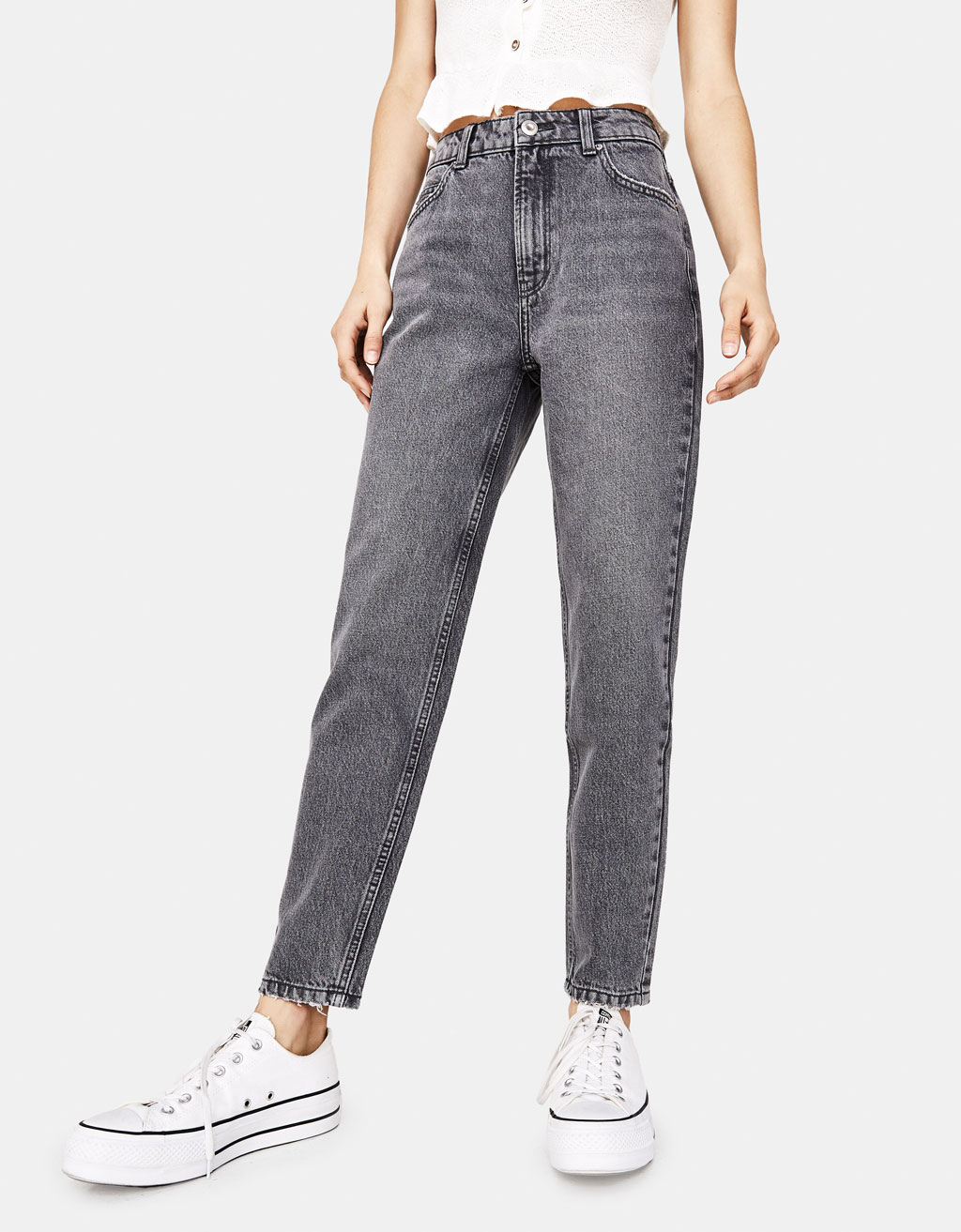 Jeans Mom High Rise - null - Bershka España - Islas Canarias