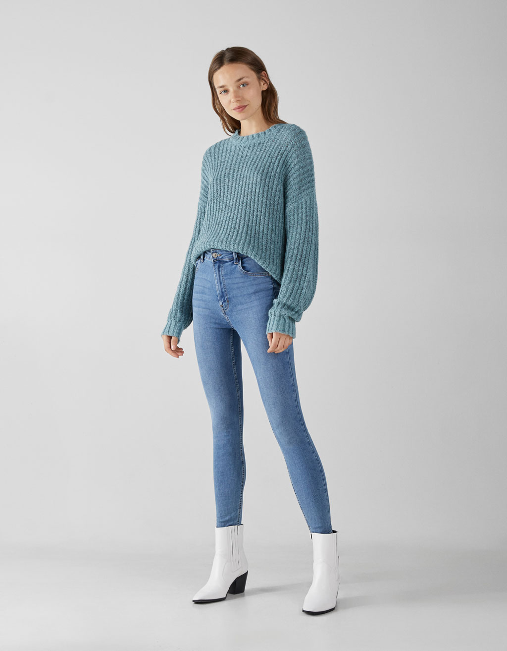 bershka skinny high rise