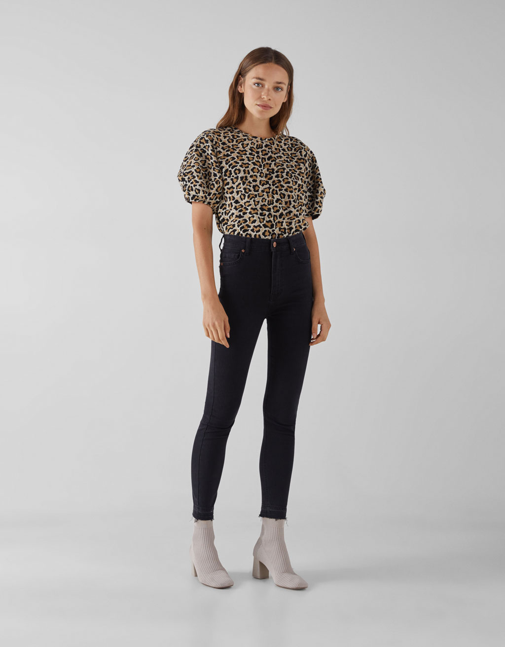 super skinny high rise bershka