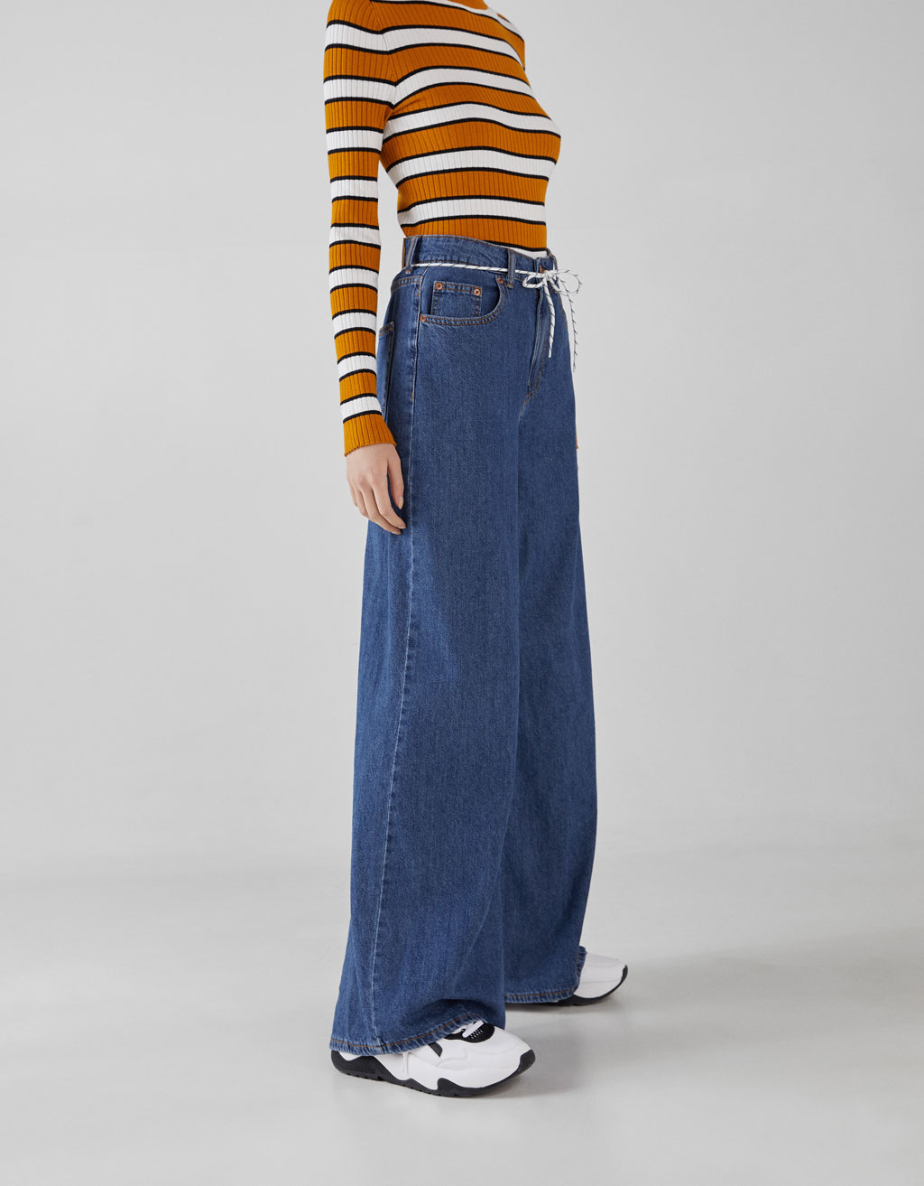 High waist wide-leg jeans - Jeans 