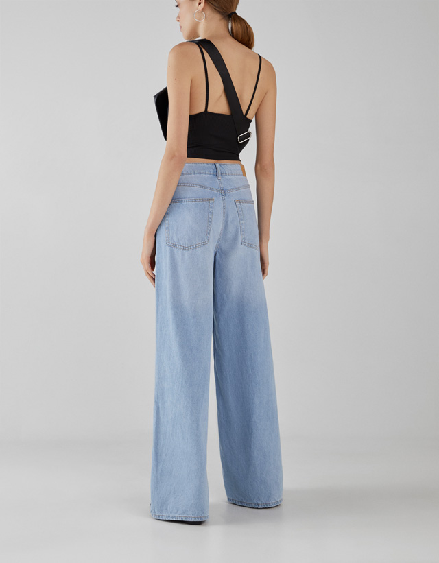 bershka wide leg jeans