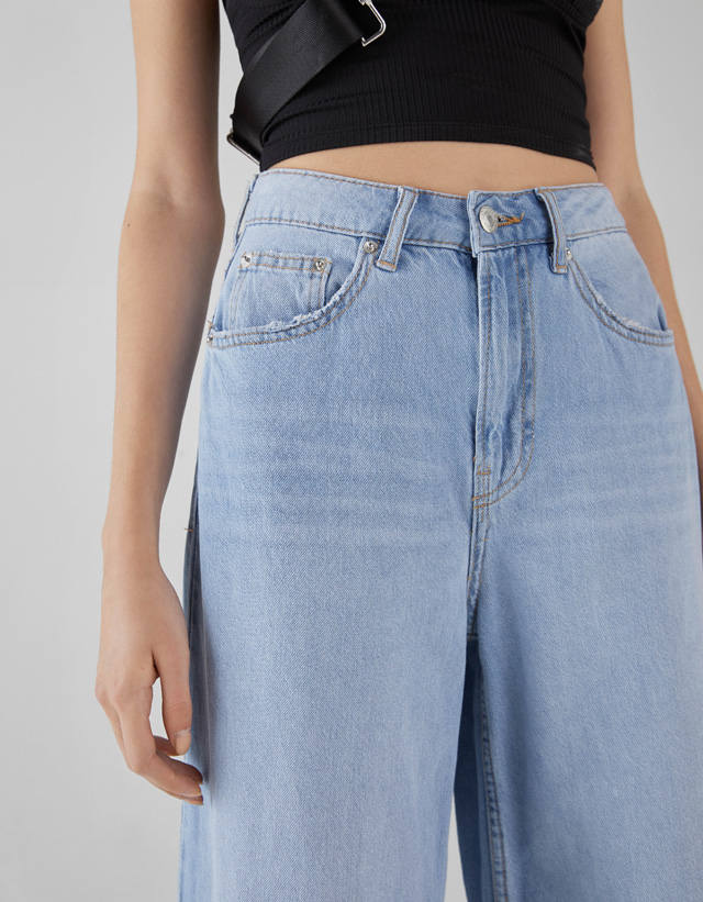 High waist wide-leg jeans - Party 
