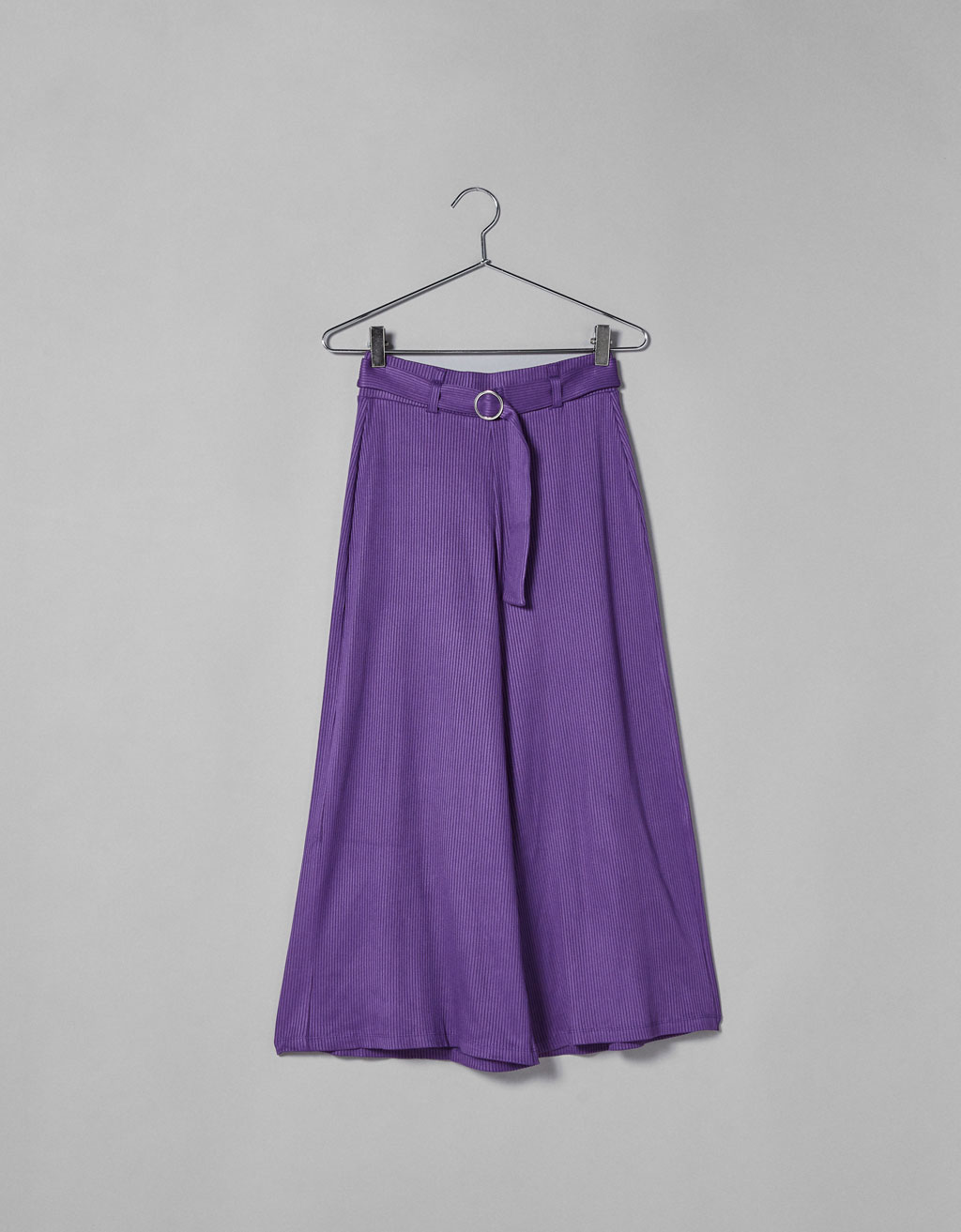 Ribbed Culotte Trousers