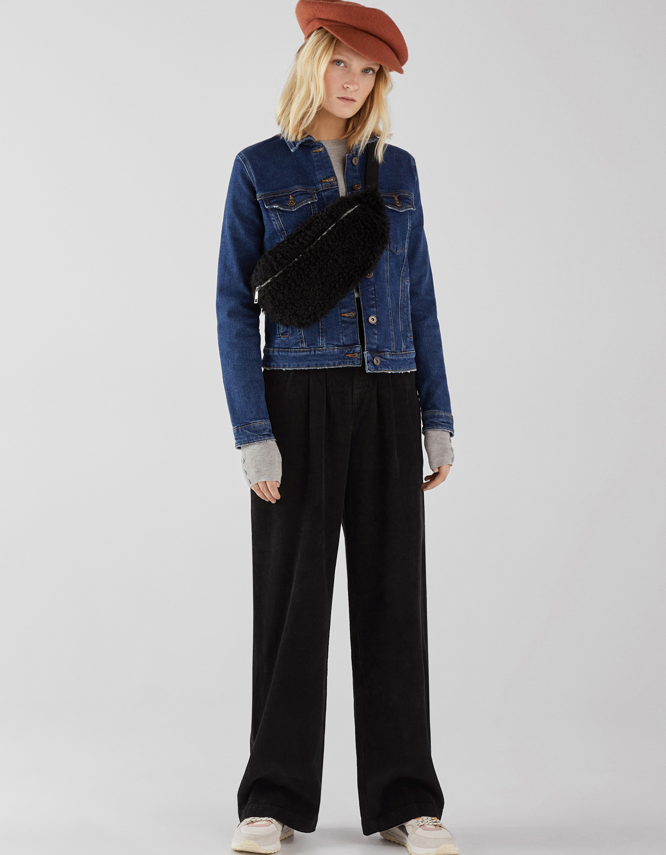 Wide-leg corduroy trousers - Flare 