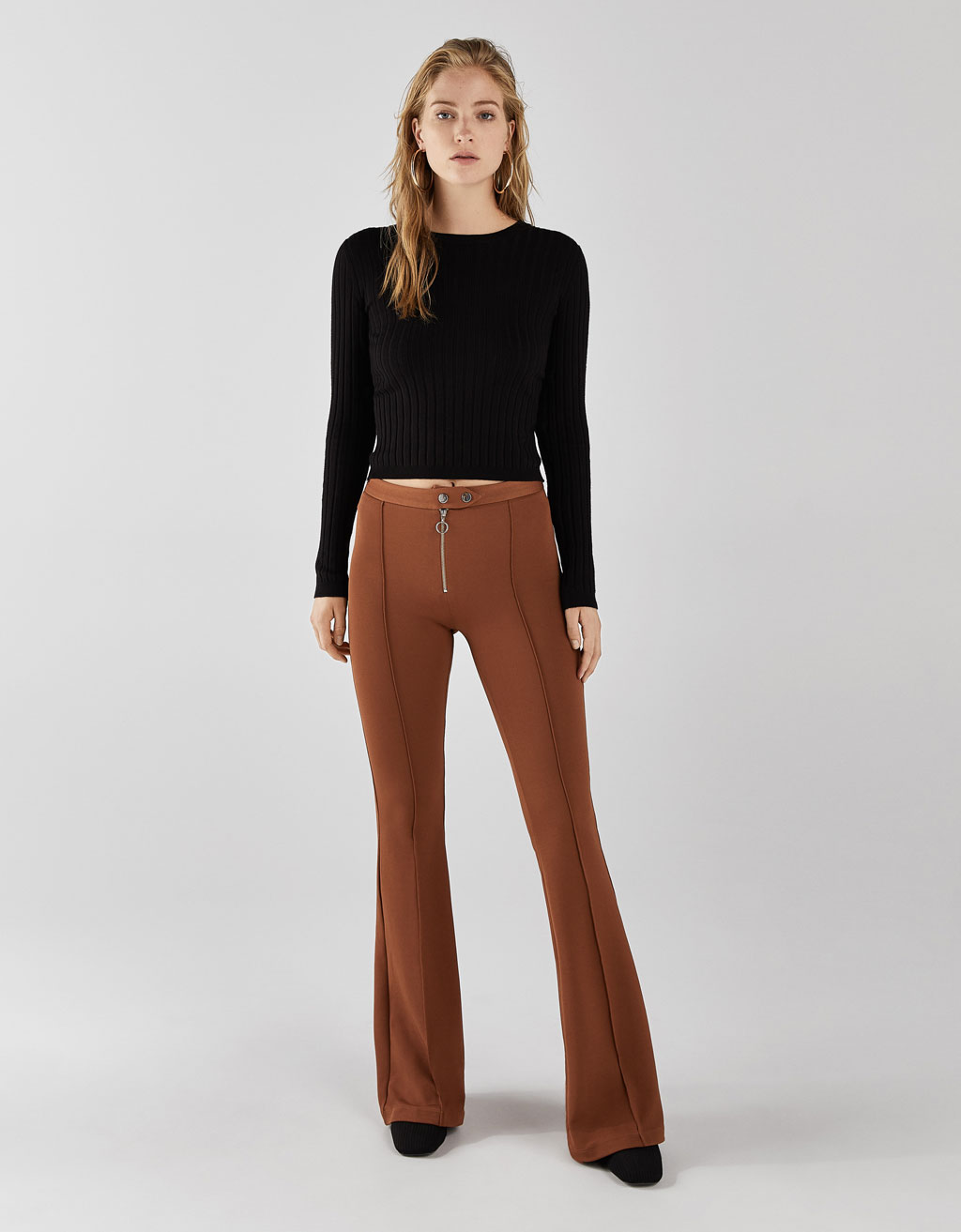 flared trousers bershka